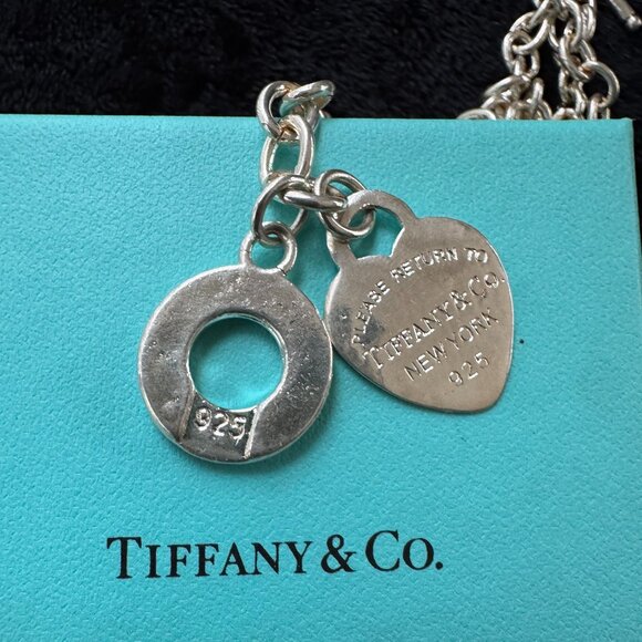 Tiffany & Co. Sterling Silver Heart Tag Toggle 18.5" Chain Necklace - Picture 5 of 13
